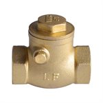 Thread swing check valve 1" brass lead free
