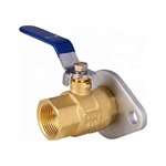 Flange ball valve 1-1 / 4 '' rotary threaded brass
