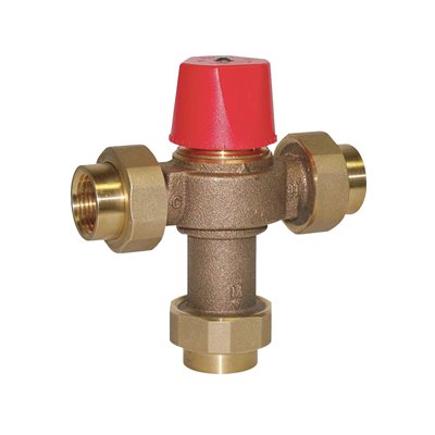 Thermostatic Mixing valve 1" threaded Watts lead free