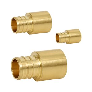 Lead free brass adapter solder female x PEX