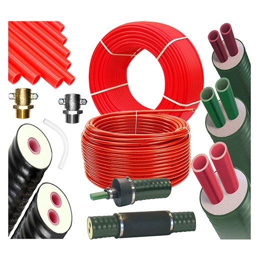 Pex pipe and pre-insulated piping
